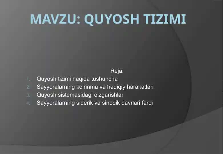 Quyoshtizimi
