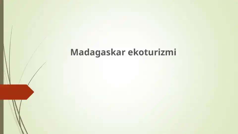 Madagaskar ekoturizmi