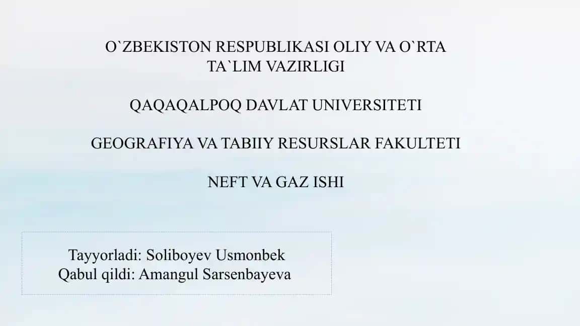O'zbekistonning eng yangi tarixi