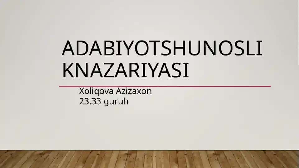 Aris Totelning "Poetika" asari tahlili