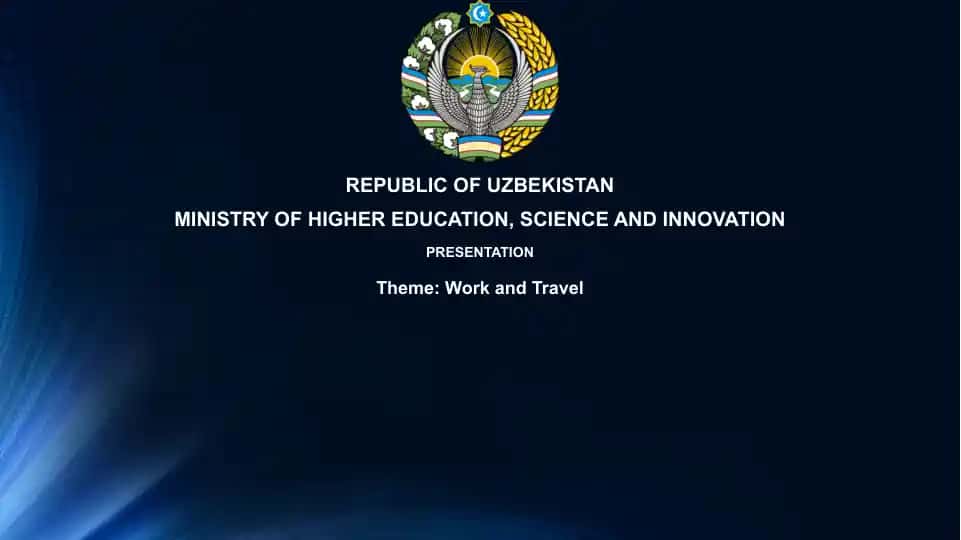 Work and Travel Presentation