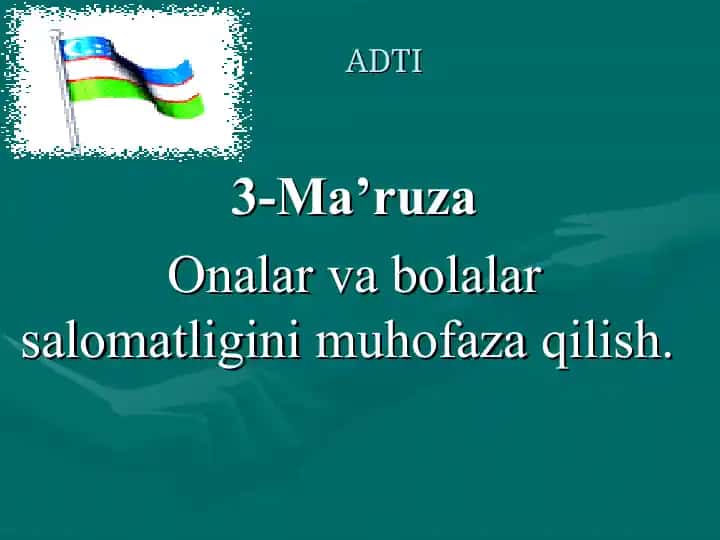 Onalik va Bolalikni Muxofaza Qilish