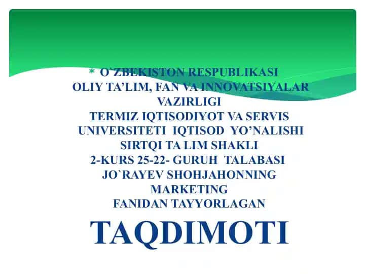 Raqobat turlari va shakillari