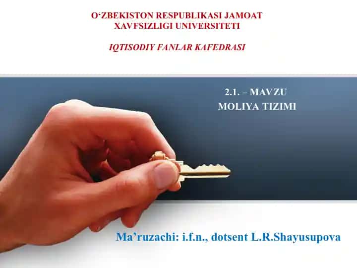 Moliya tizimi