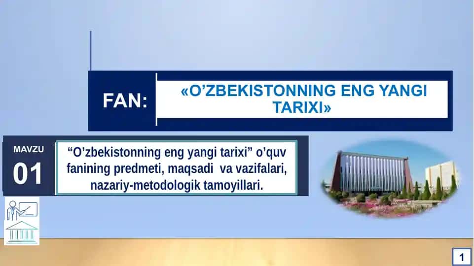 O’zbekistonning eng yangi tarixi