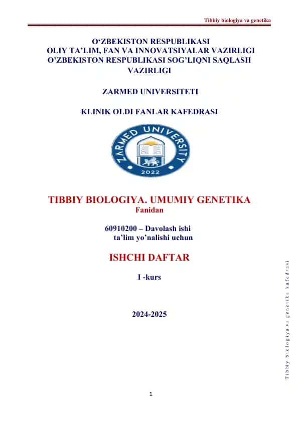 Tibbiy biologiya va genetika