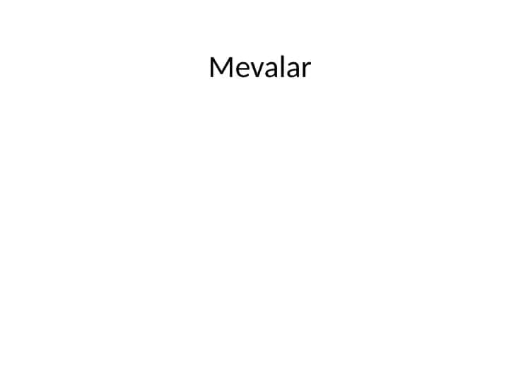 Mevalar