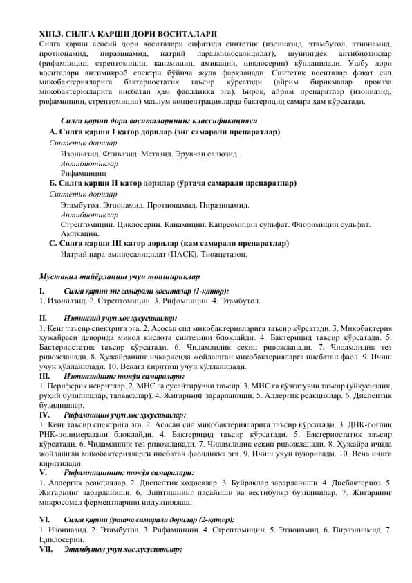 Силга қарши дори воситалари