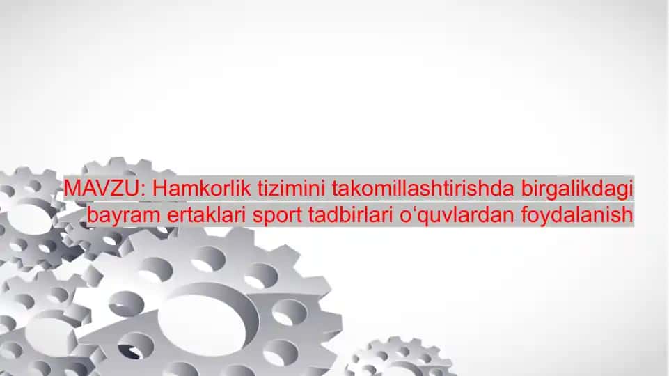 Hamkorlik tizimining mohiyati