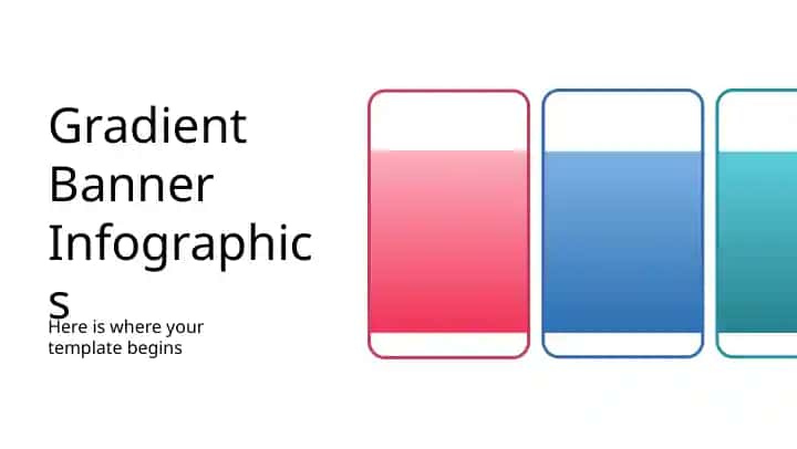 Gradient Banner Infographics