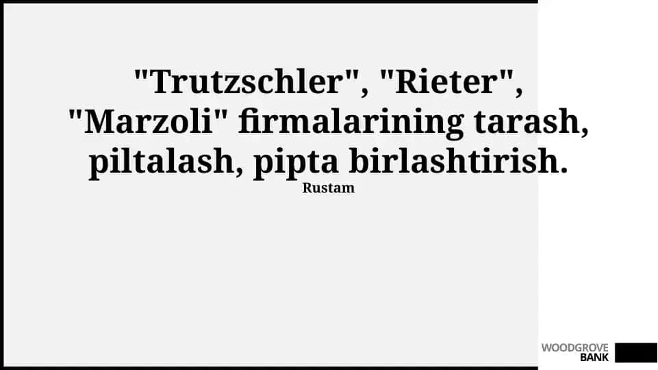 Trützschler, Rieter va Marzoli mashinalari