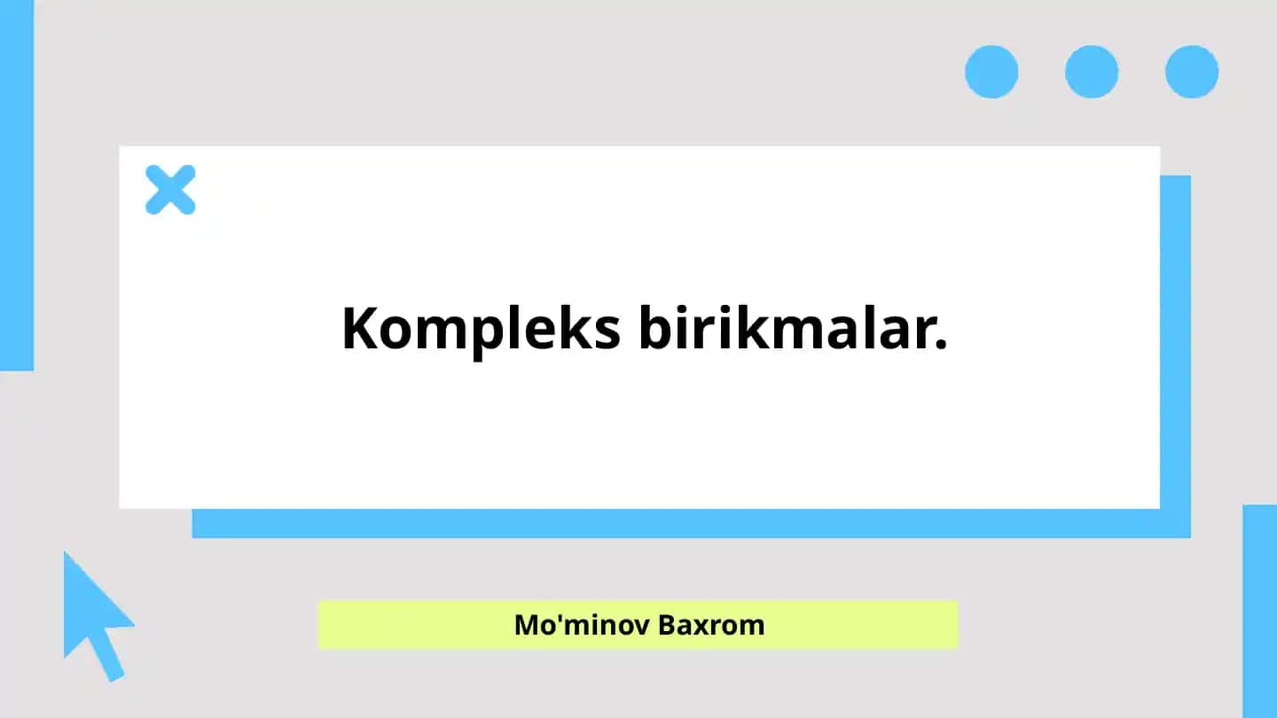 Kompleks birikmalar