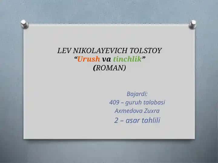Urushvatinchlik (ROMAN)