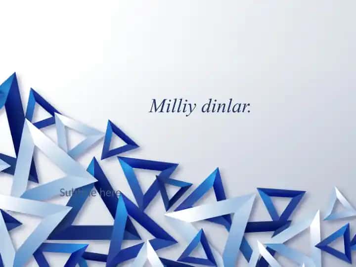 Milliy dinlar