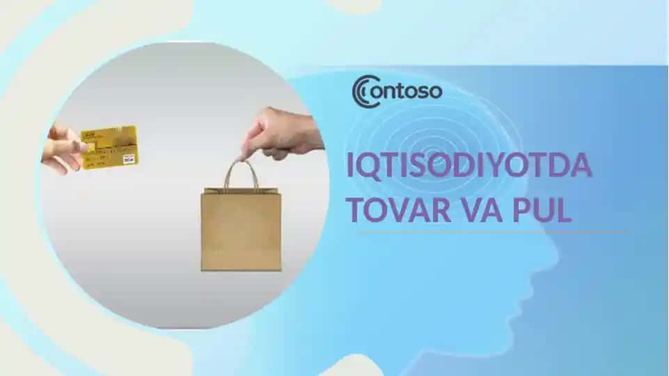 IQTISODIYOTDA TOVAR VA PUL