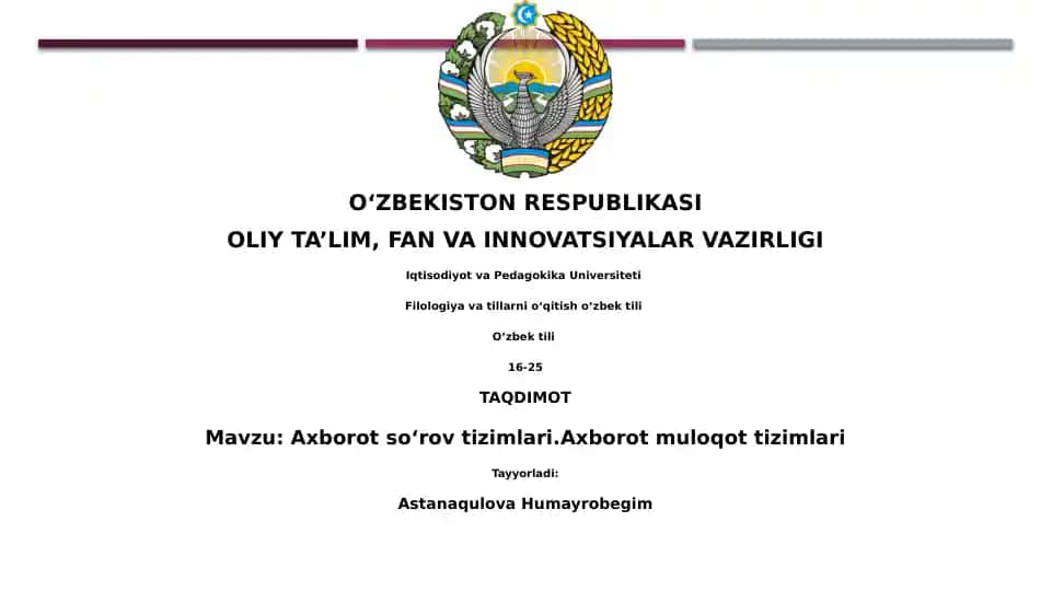 Axborot soʻrov tizimlari