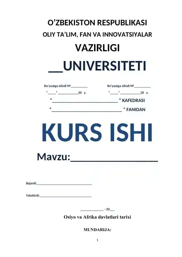Meydzi islohotlari haqida kurs ishi