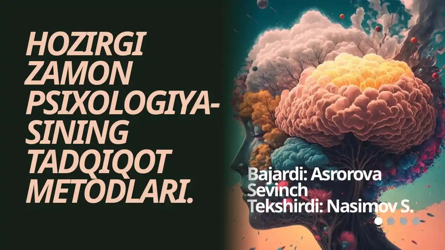 Hozirgi zamon psixologiyasi