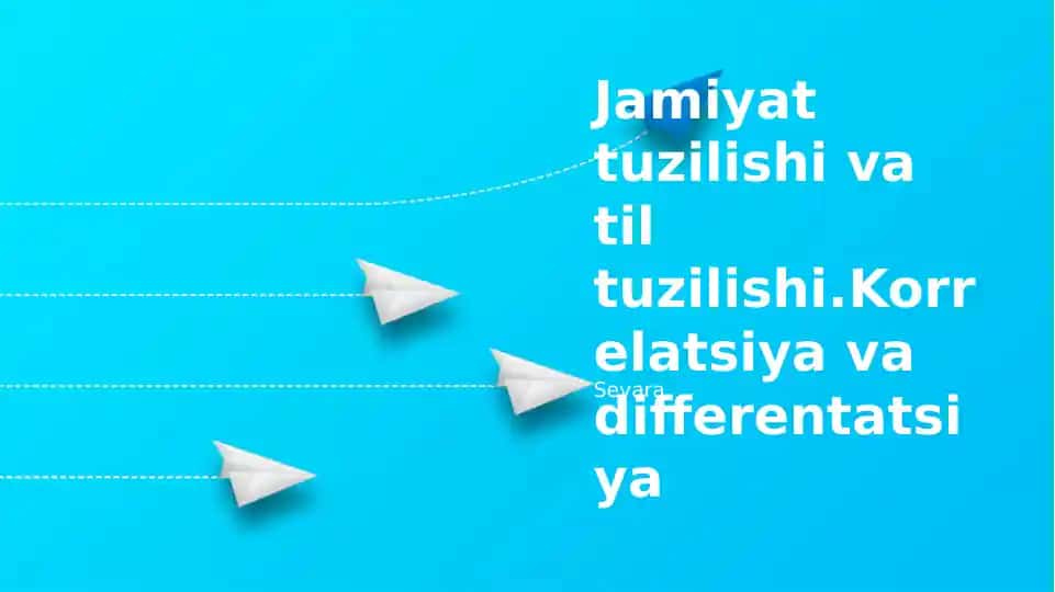 Til Variatsiyasi va Ijtimoiy Guruhlar