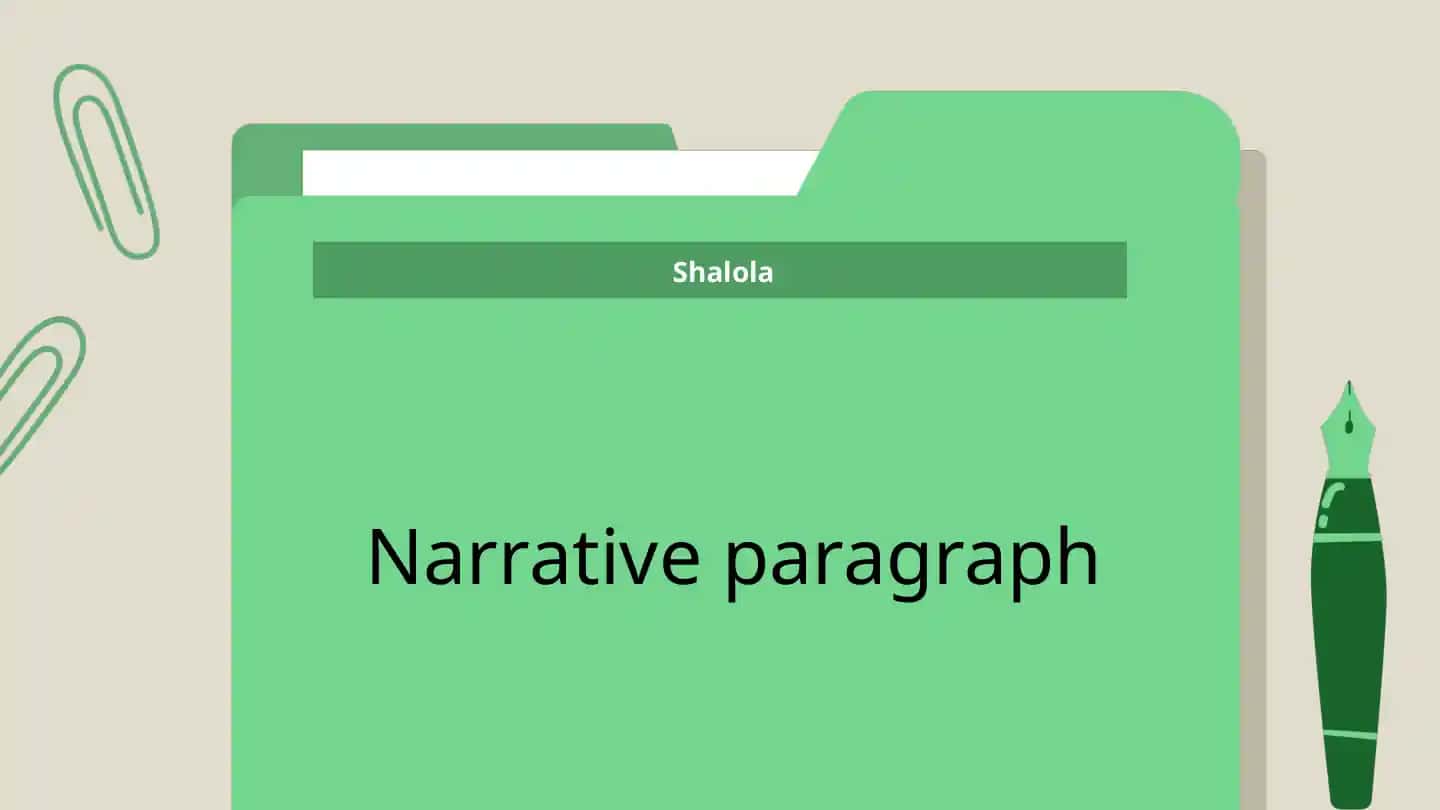 Narrative paragraph
