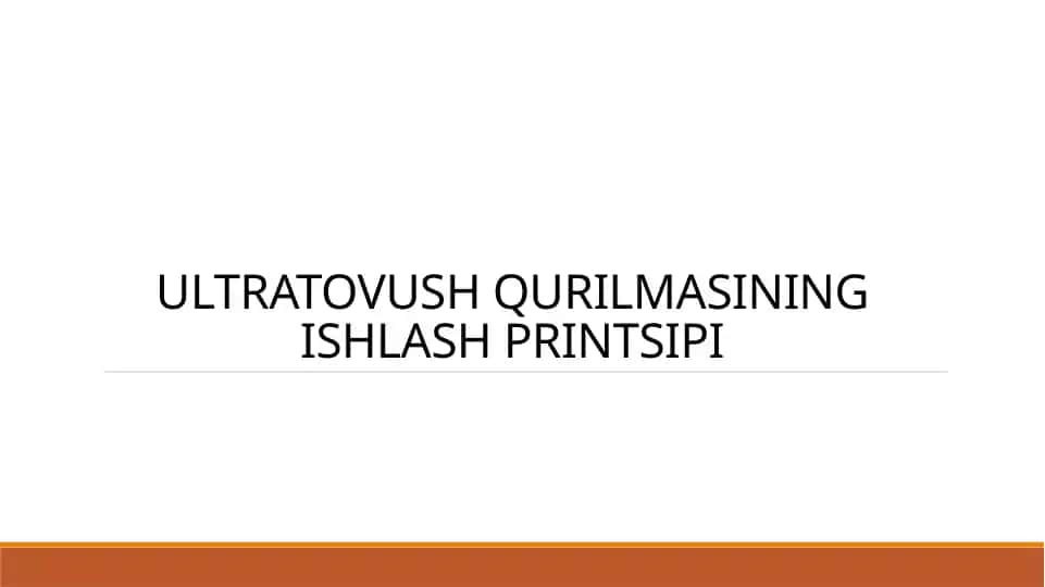 Ultratovush qurilmasi