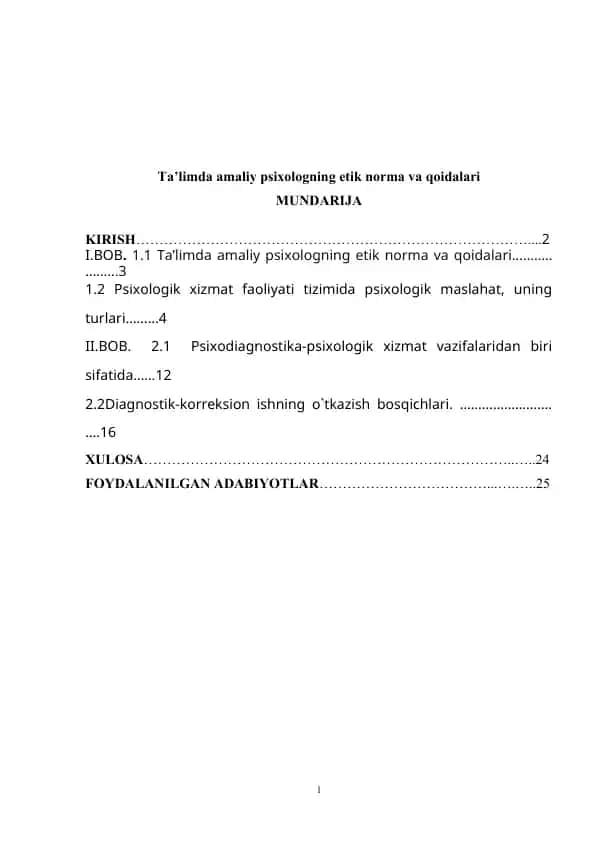 Ta’limda amaliy psixologning etik norma va qoidalari