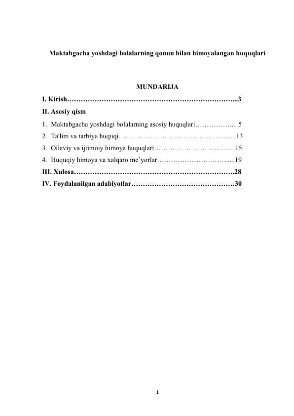 Bolalar huquqlari himoyalash