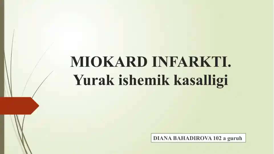 Miokard infarkti