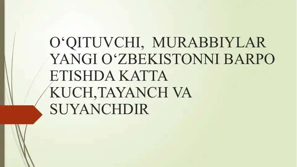 O‘QITUVCHI, MURABBIYLAR