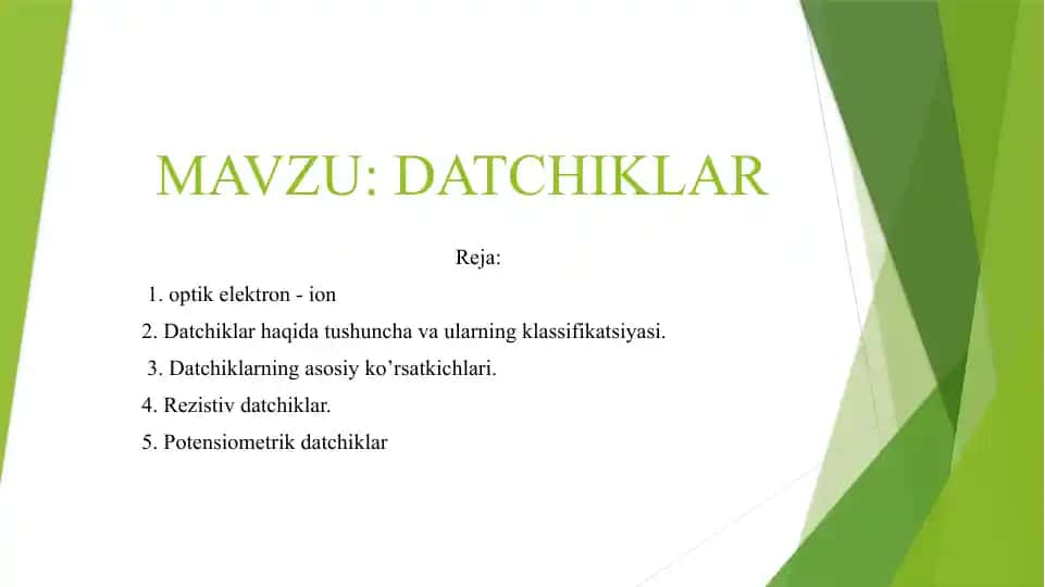 Datchiklar