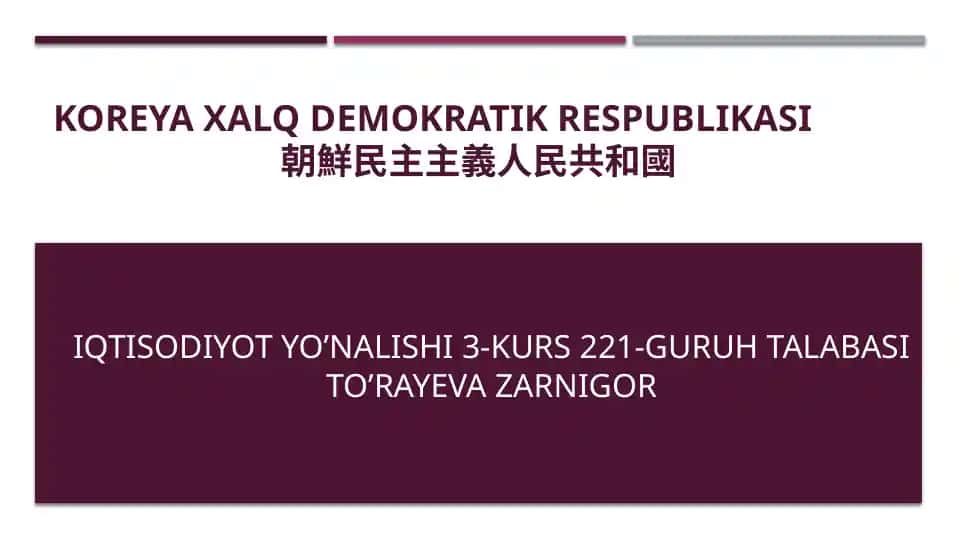 Koreya Xalq Demokratik Respublikasi
