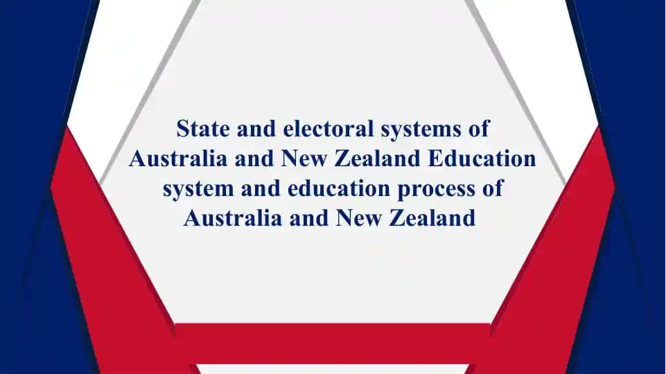State and electoral systems of Australia and New Zealand Education system