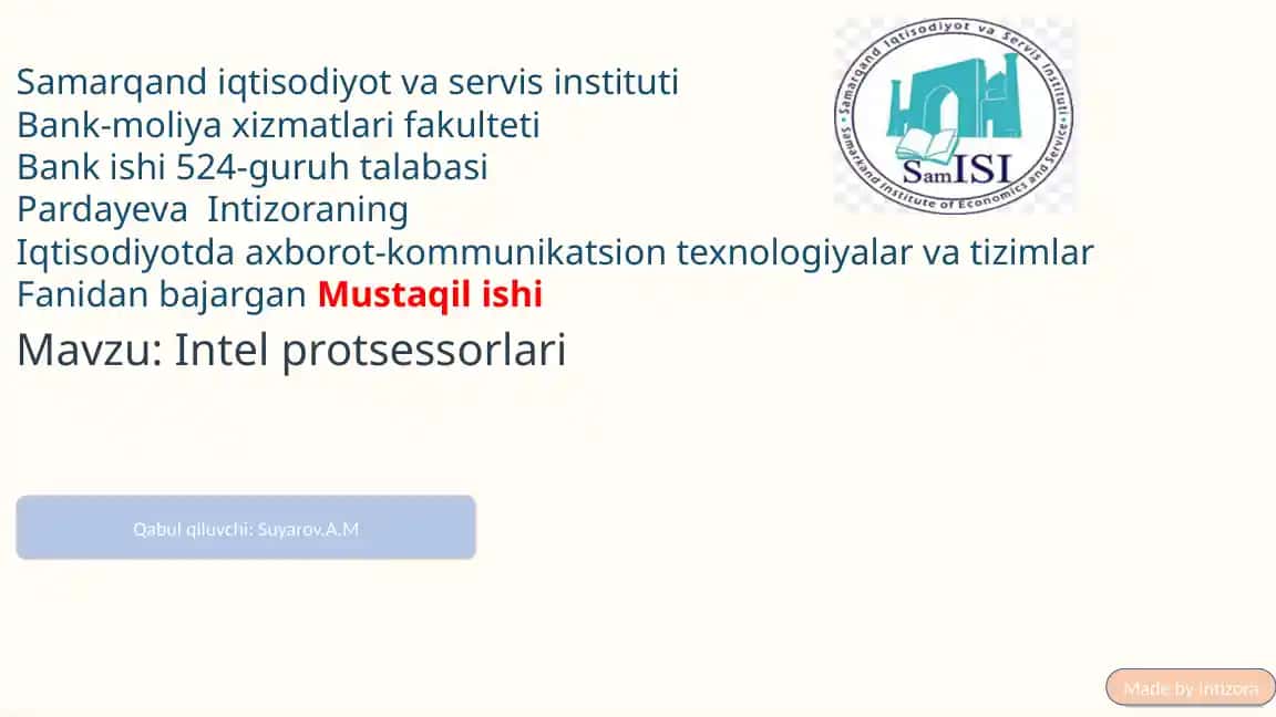 Intel Protsessorlari