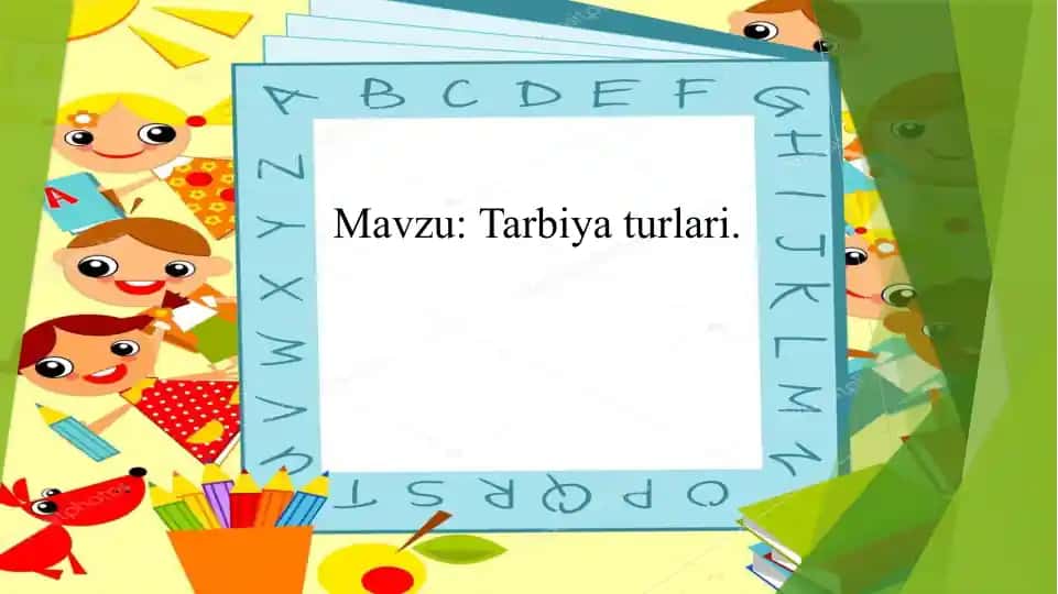 Maktabgacha ta'limda tarbiya jarayoni tushunchasi