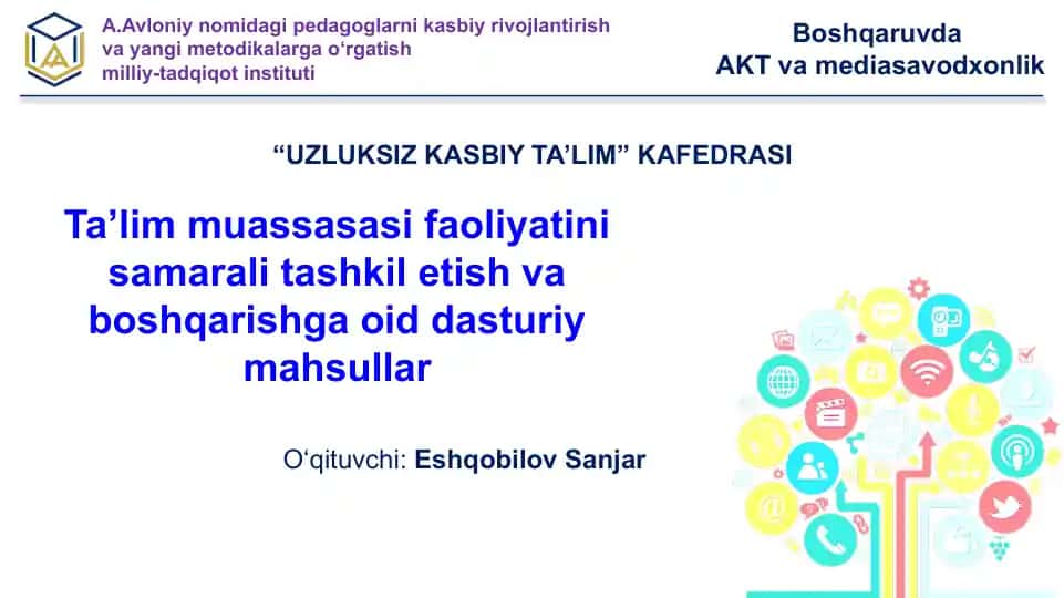 UZLUKSIZ KASBIY TA’LIM