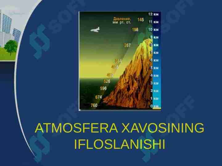 ATMOSFERA VA GIDROSFERA TUPROQ STRUKTURASINING IFLOSLANISHINI OLDINI OLISH OMILLARI