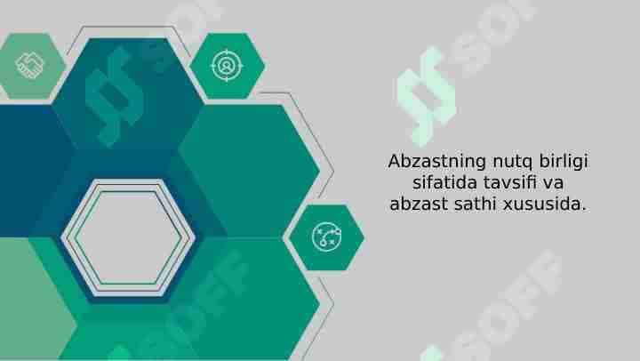 Abzastning nutq birligi sifatida