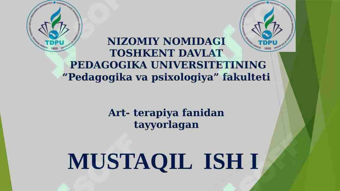 Art-terapiyaning asosiy usullari va texnikalari