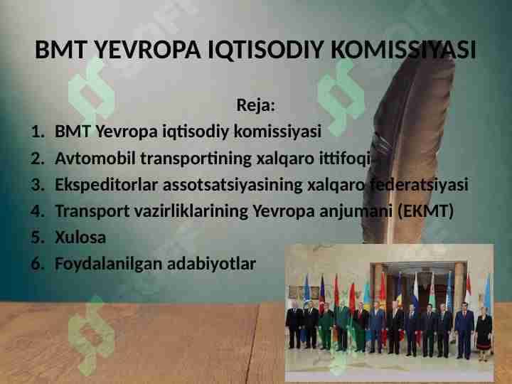 BMT YEVROPA IQTISODIY KOMISSIYASI