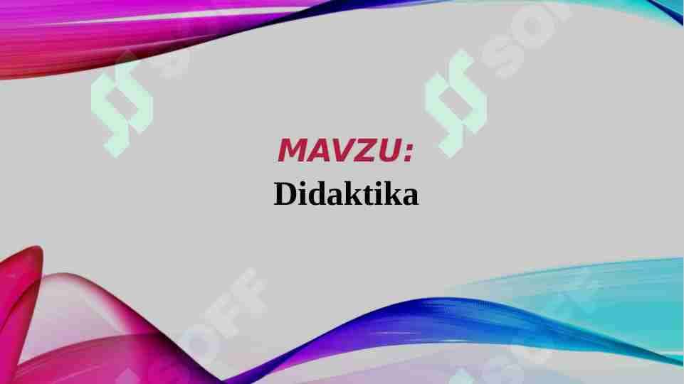 Didaktika