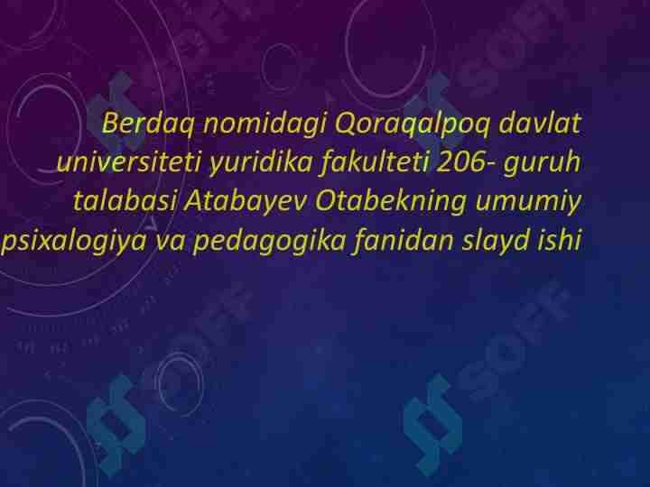Diqqat va xotira- psixik jarayon sifatida
