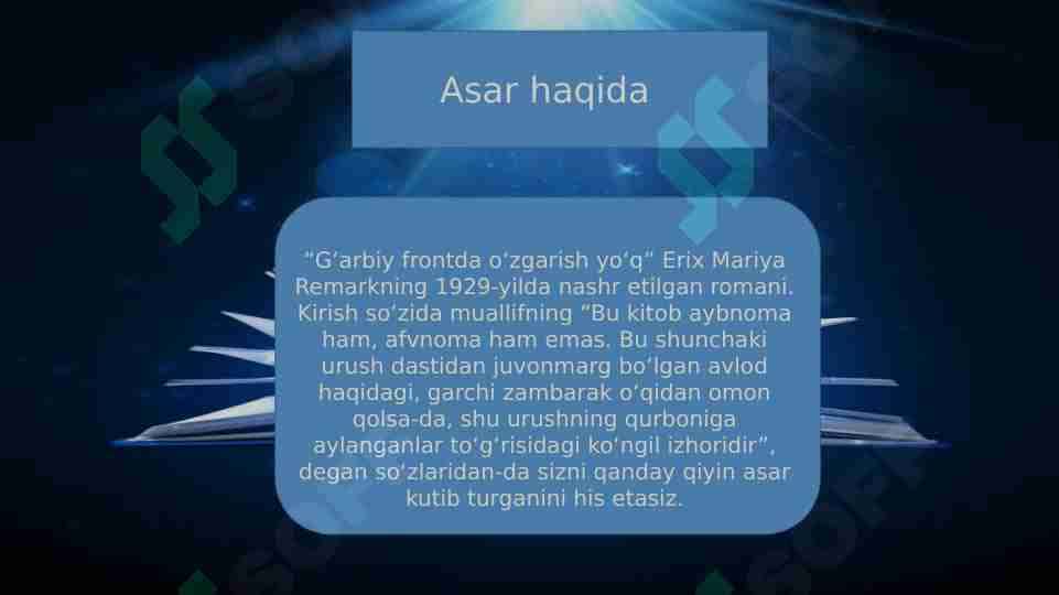 Erix Mariya Remark g'arbiy front asari