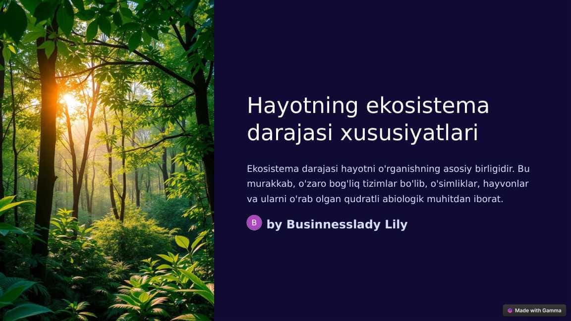 Hayotning-ekosistema-darajasi-xususiyatlari