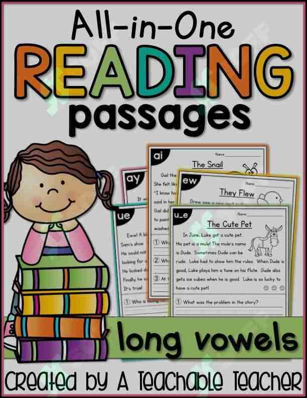long vowels reading passages
