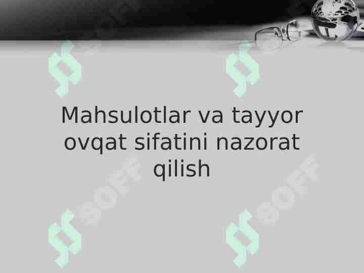 METROLOGIYA TO'G'RISIDAGI QONUNNING YANGI TAHLILI