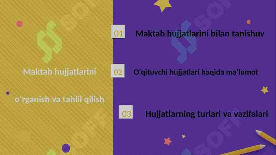 Maktab hujjatlarini oʻrganish va tahlil qilish