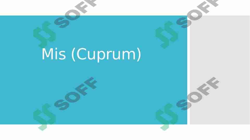 Mis (Cuprum)