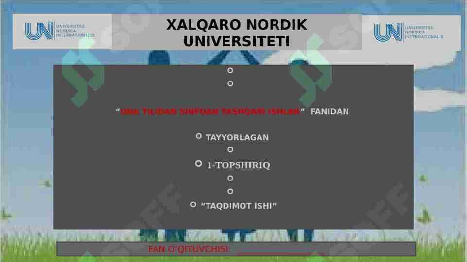 EKSKURSIYA DARSLARINI TASHKIL ETISH