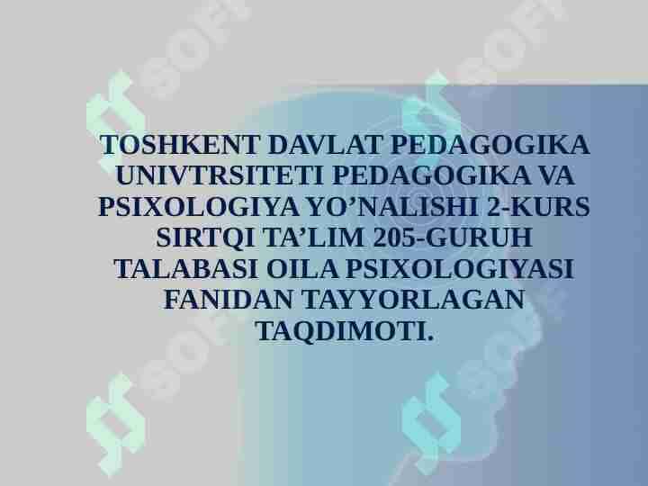 Oila, mahalla va ta’lim muassasasi ijtimoiy - pedagogik hamkorligi