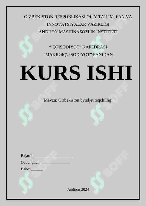 O'zbekiston byudjet taqchilligi